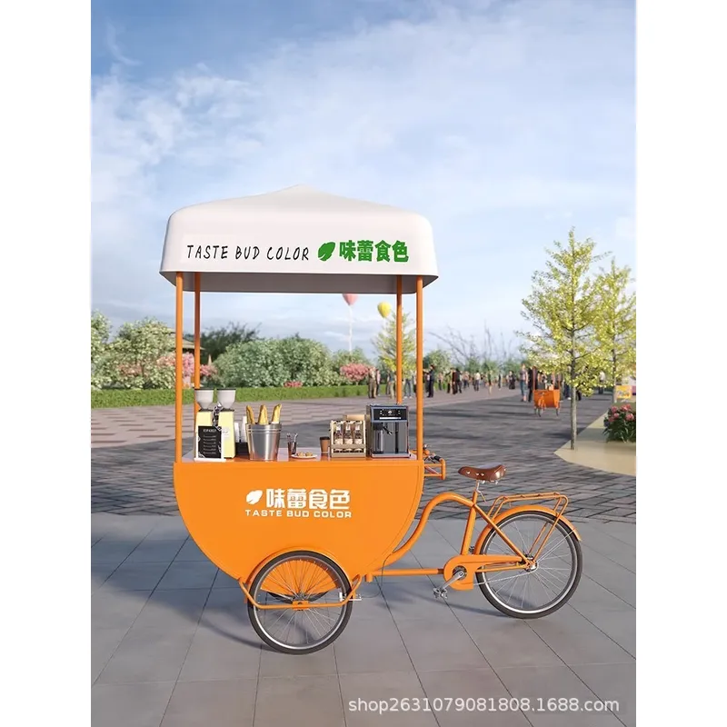 Food Snack - Outdoor Mobile Food Cart Snack Truck