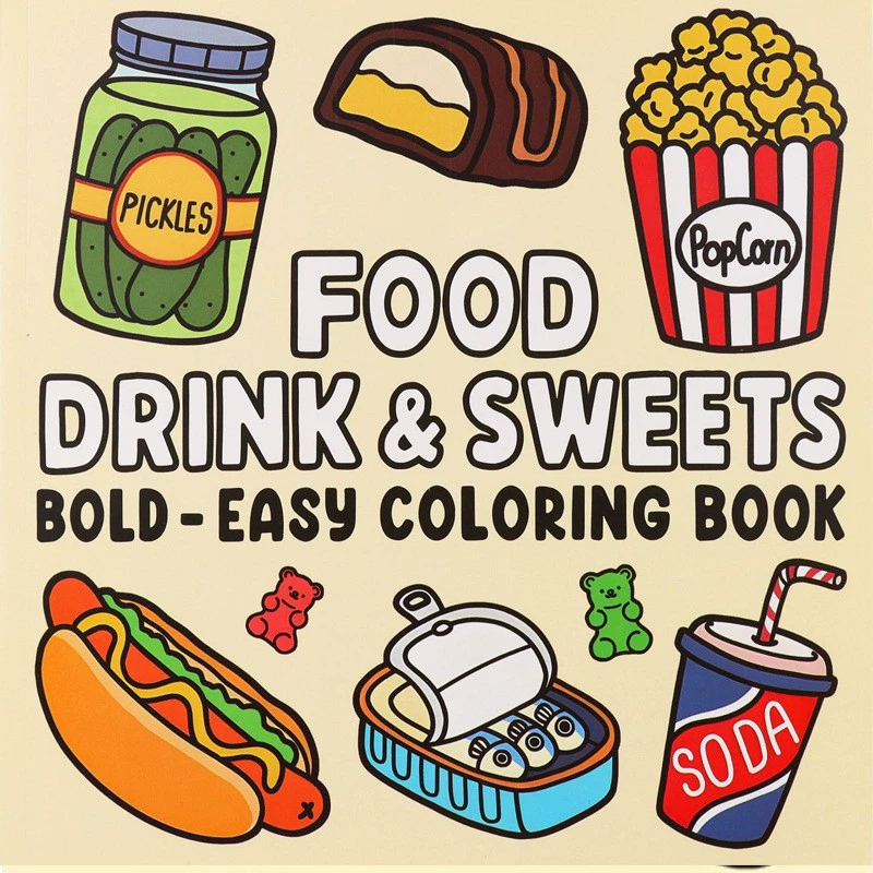 Food Drinks and Desserts Color - Food And Snacks Coloring Book review and price