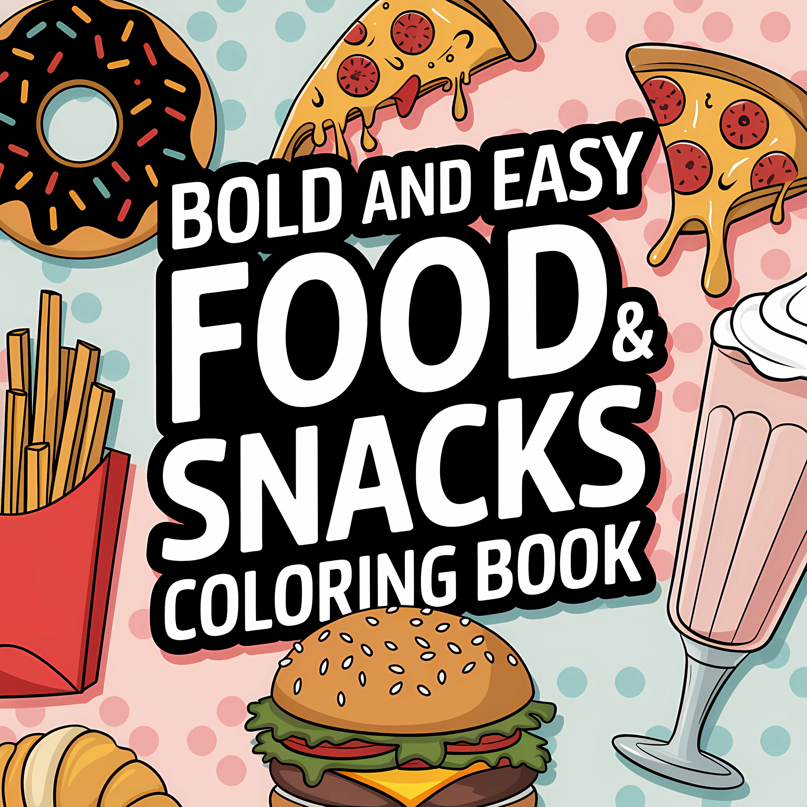 Easy Food and Snacks Coloring  - Food And Snacks Coloring Book review and price