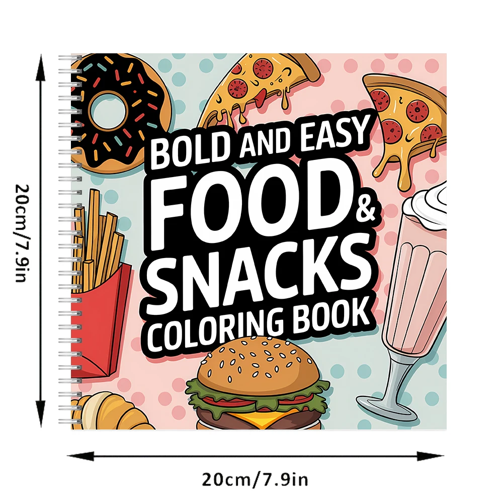 Easy Food and Snacks Coloring  - Food And Snacks Coloring Book review and price