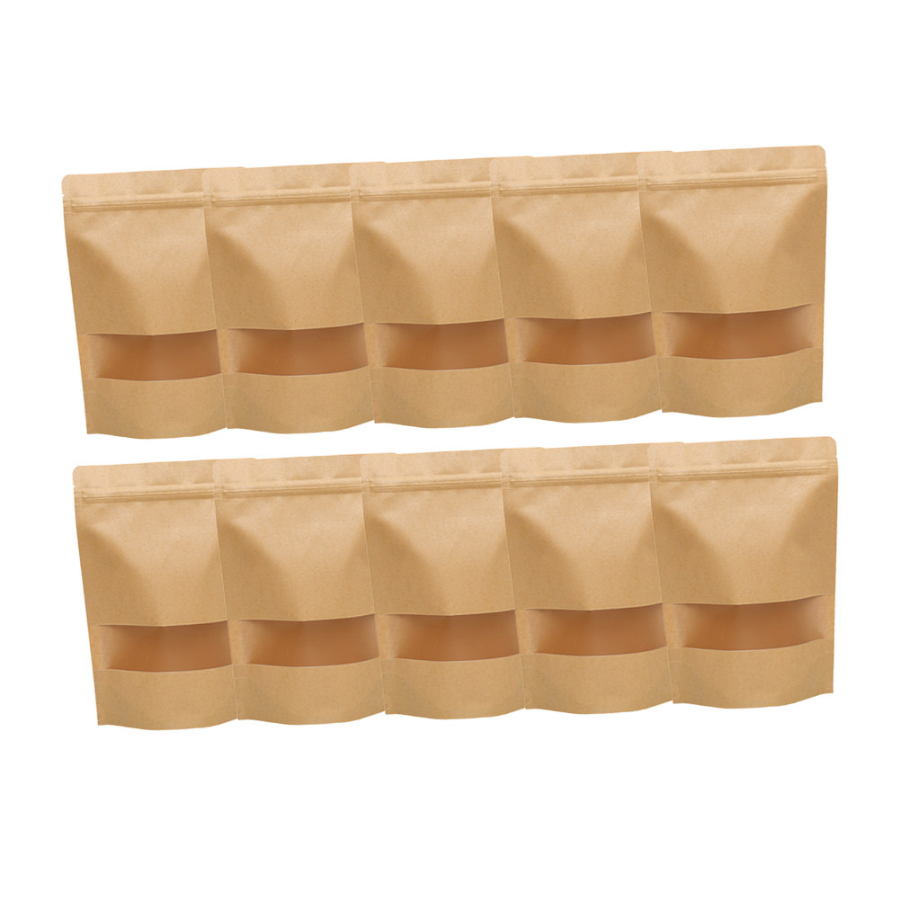 50Pcs Kraft Paper Zipper Seale - Food Snack review and price