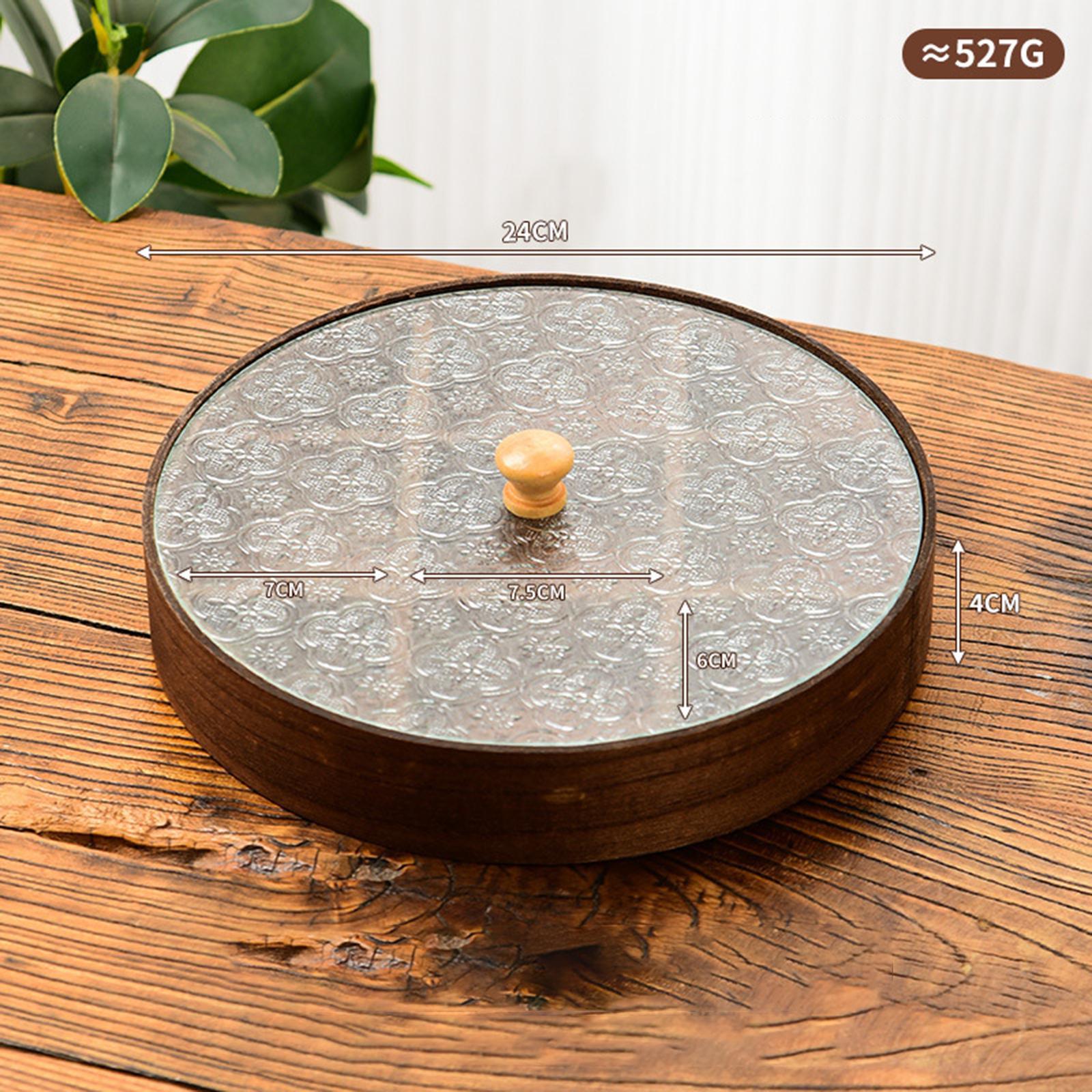 Wooden Glass Serving Bowl with - Food Platter Snacks review and price