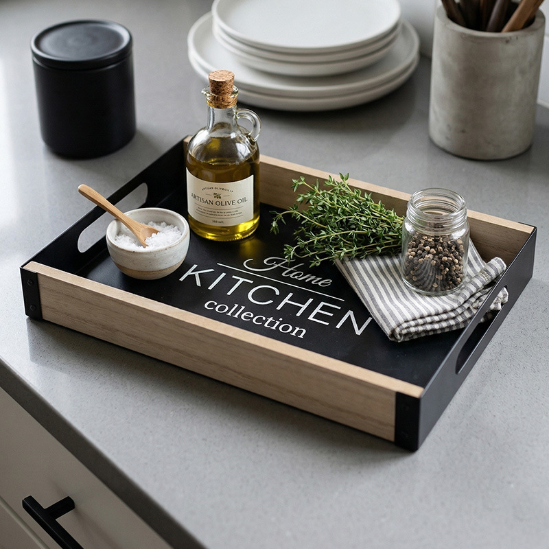 Nordic Breakfast Metal Tray wi - Food Platter Snacks review and price