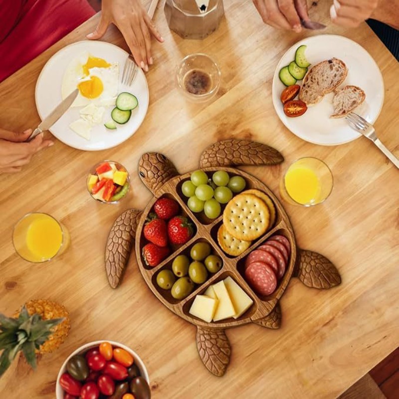 Wooden Octopus Serving Tray, M - Food Platter Snacks review and price