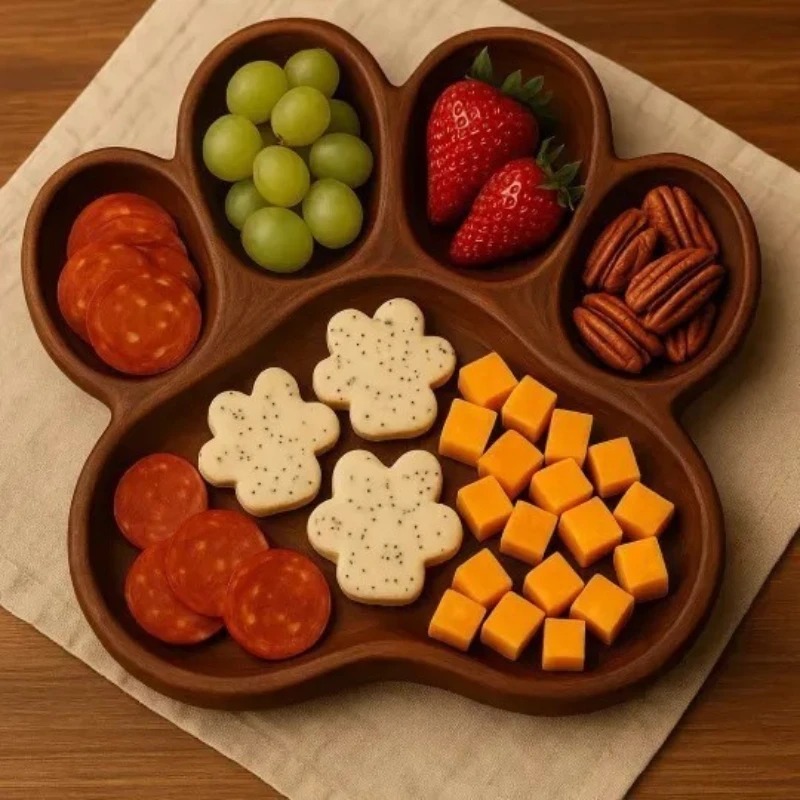 Wooden Octopus Serving Tray, M - Food Platter Snacks review and price