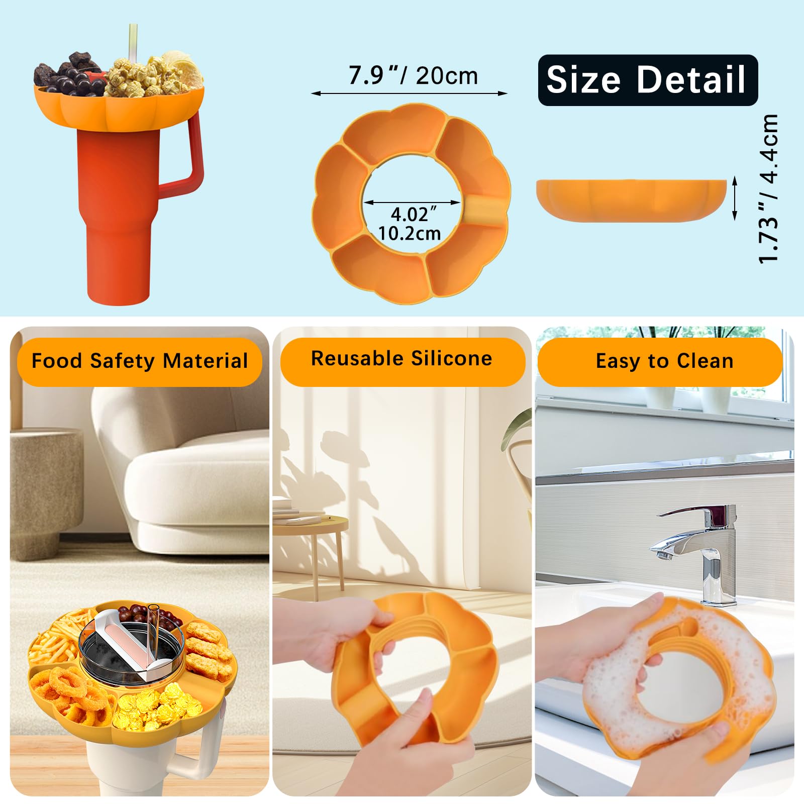 Reusable Silicone Snack Platte - Food Platter Snacks review and price