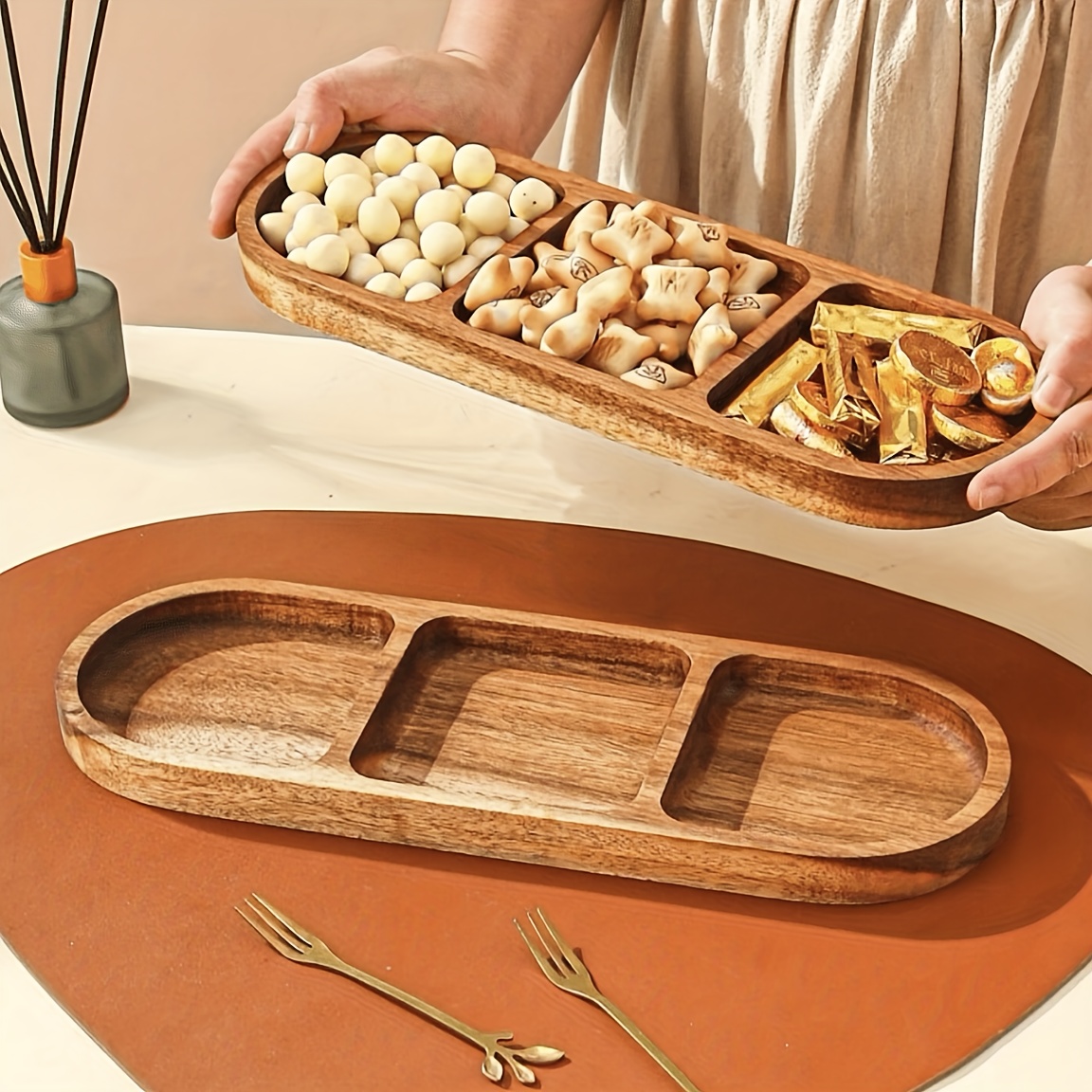 Acacia Wood Multipurpose Food  - Food Snacks In Japan review and price