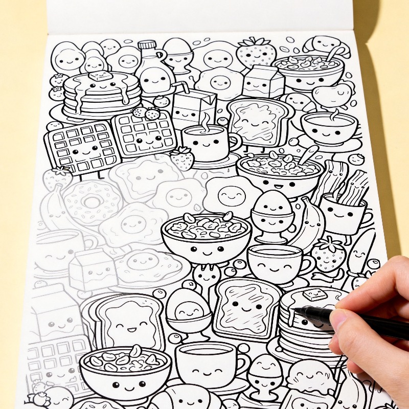 An Adult Decompression and Med - Food And Snacks Coloring Book review and price