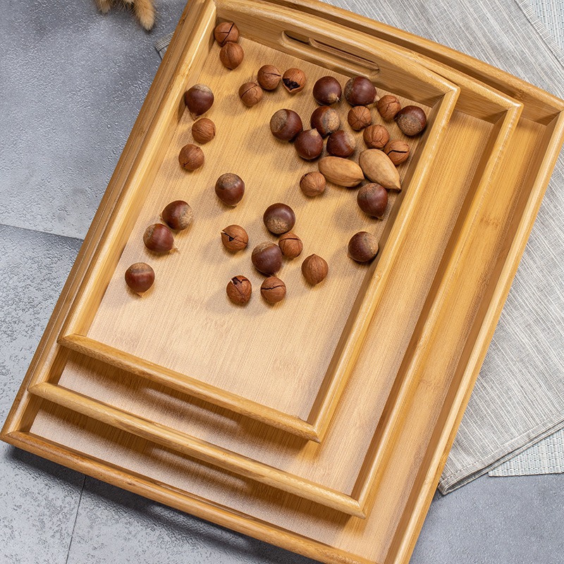 Natural Bamboo Serving Tray Se - Food Platter Snacks review and price