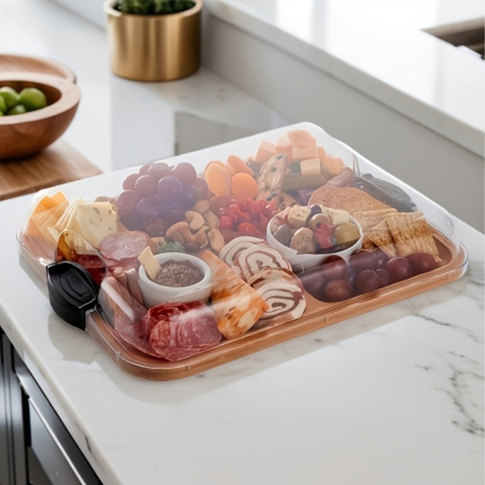Wooden Partitioned Snack Tray  - Food Snacks In Japan review and price